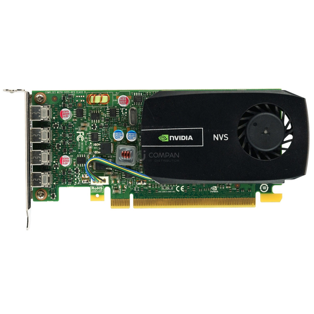 721795-001 LP HP NVIDIA NVS 510 2GB PCI-E X16 4-PORT GRAPHICS CARD